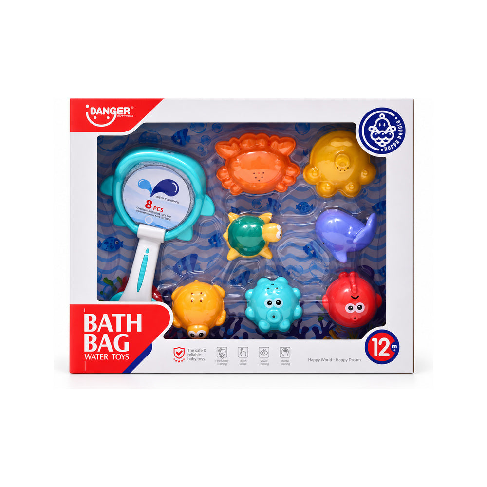 HE0250 ANIMAL BATH TOY 8PCS SET A.I