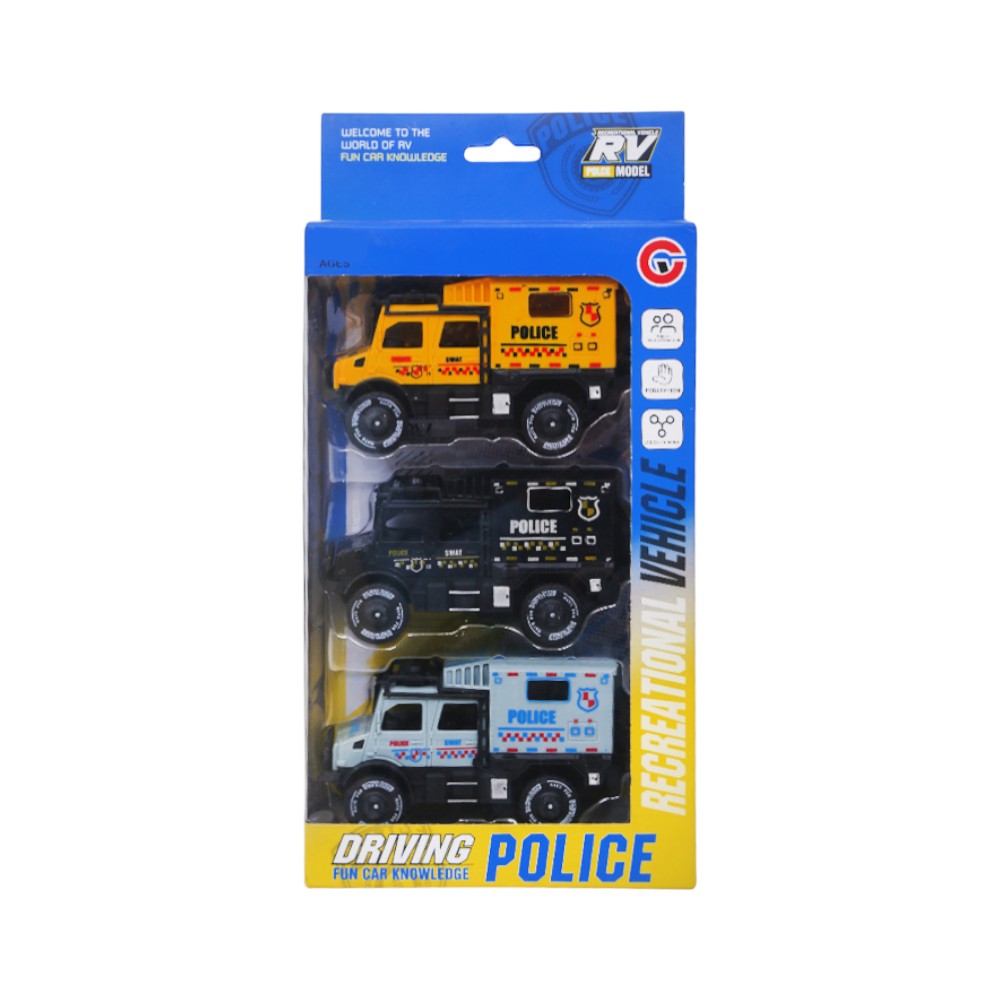 9896-30 POLICE TRUCK 3PCS A.I