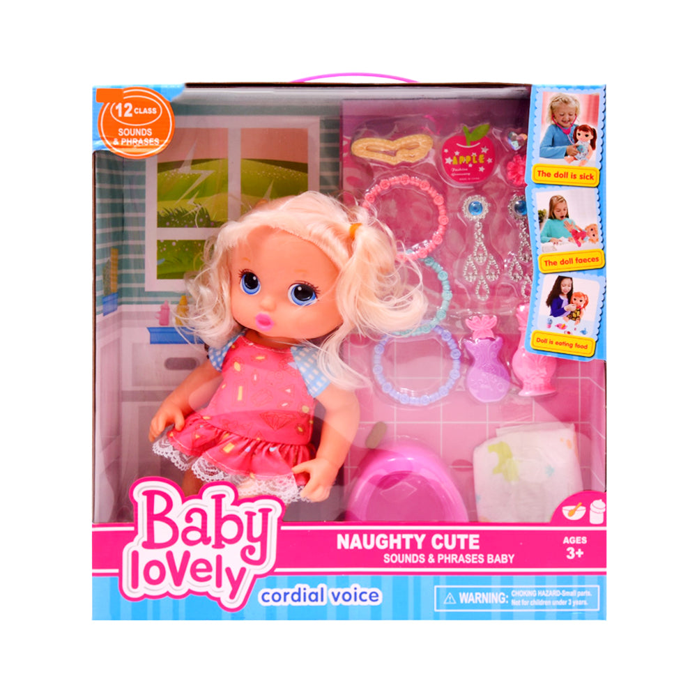277-4 GIRL DOLL W-ACCESSORIES 12INCH A.I