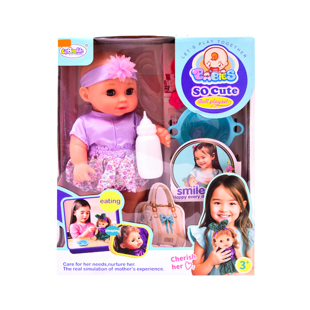 L-8065E BABY DOLL W-FEEDING ACCESSORIES A.I