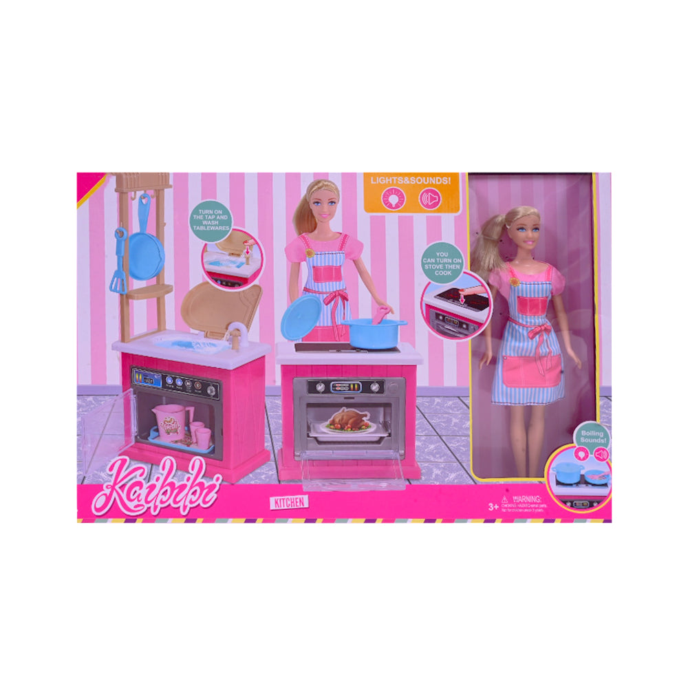 WG039 11INCH KITCHEN DOLL SET A.I
