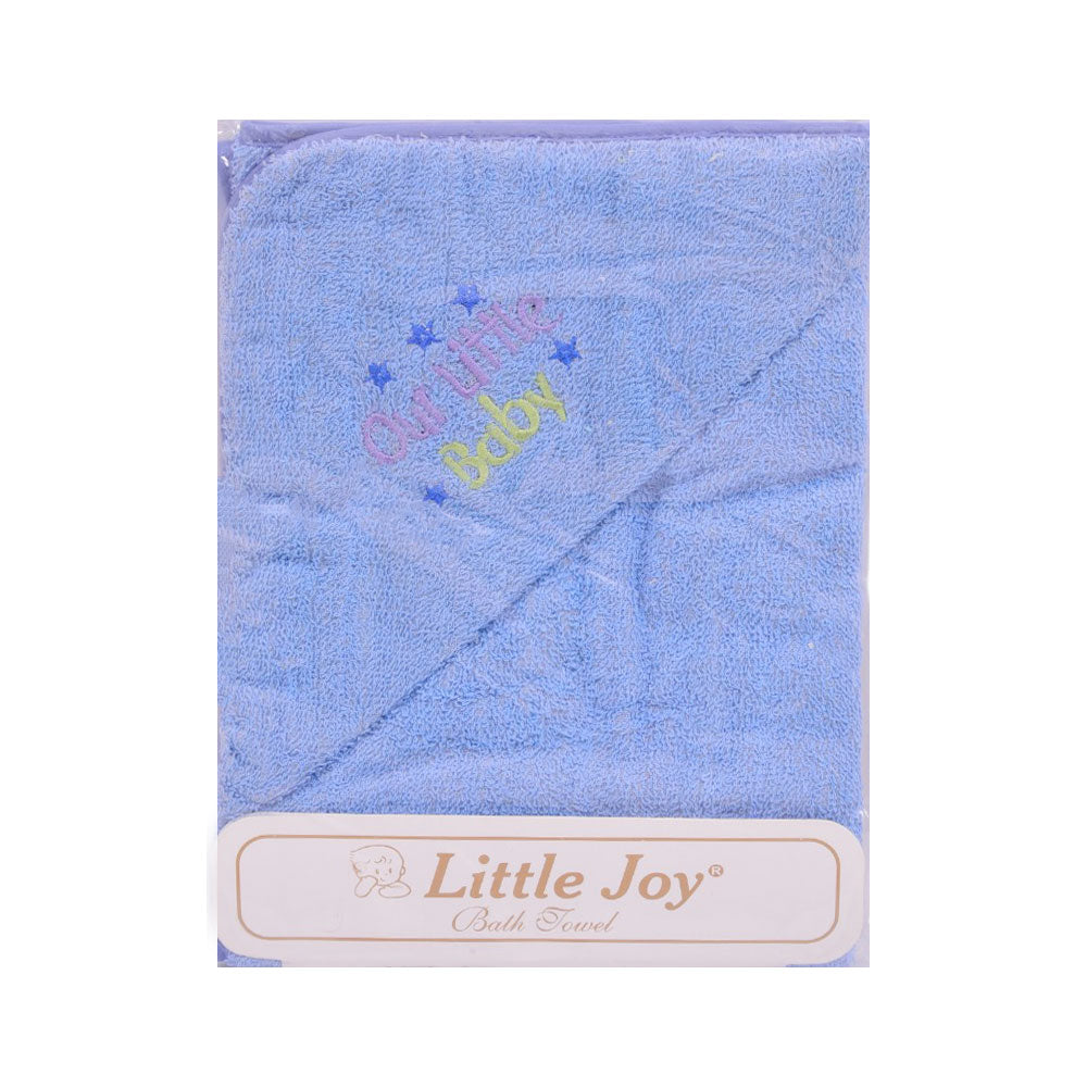 BABY BATH TOWEL PLAIN APPLIQUE MZW-25