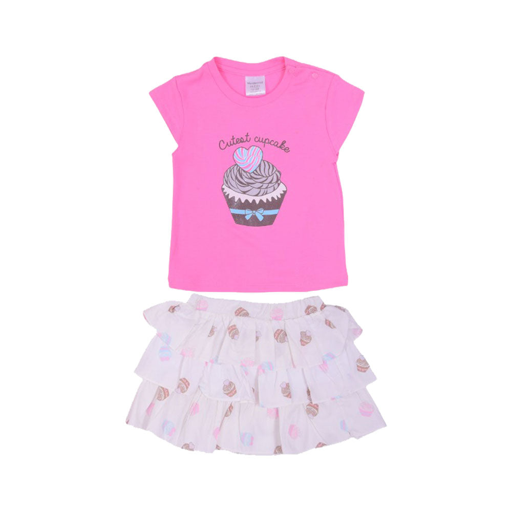 GIRLS S/S 2PC SKIRT SUIT MZW-25 12-18M 247-098 THAI