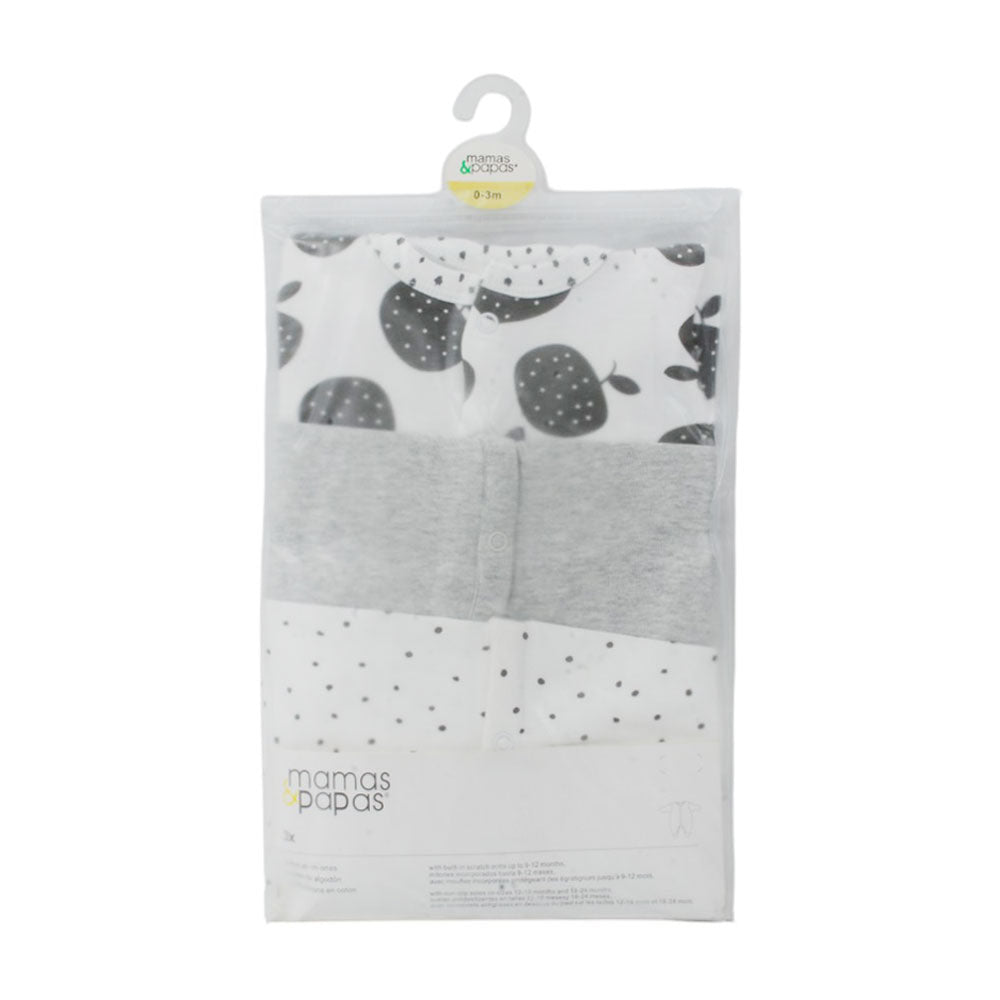 BOYS L/S 3PC SLEEP SUIT MZS-25 0-3M M&PT800