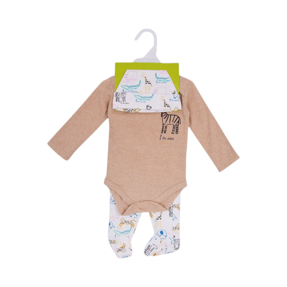 BOYS L/S 3PC PAJAMA SUIT L/W MZS-25 0-3M M&P005