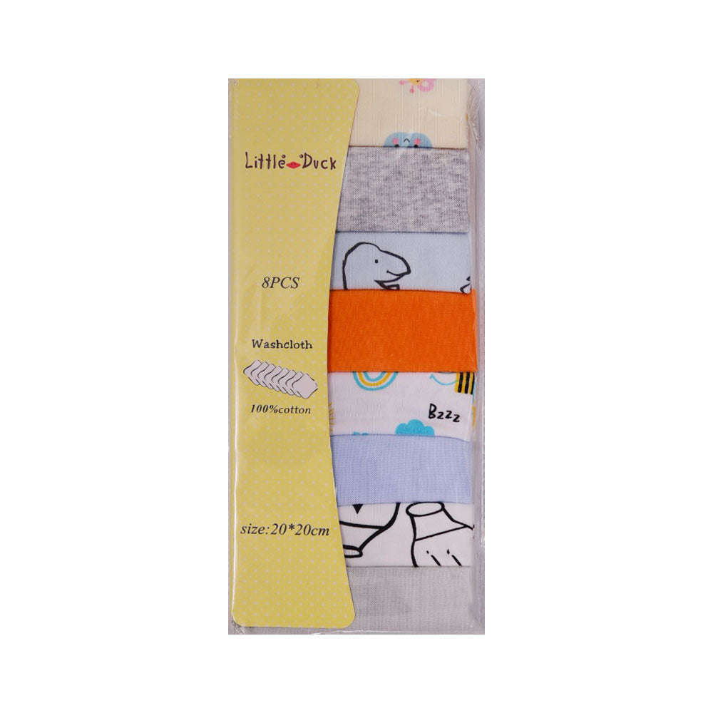 BABY 8PC FACE TOWEL MEDIUM MZS-25 029B