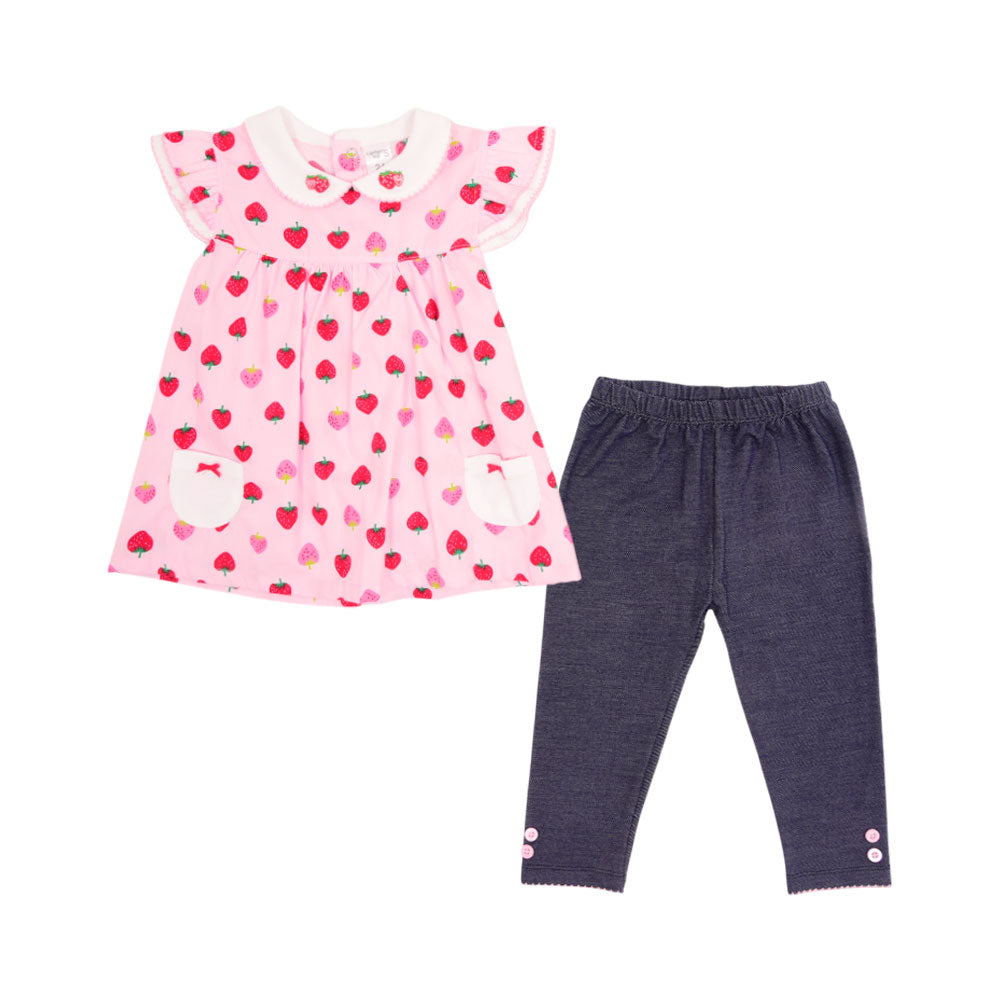 GIRLS CAP SLEEVE 2PC TIGHT SUIT MZS-25 2-3 YEAR 006