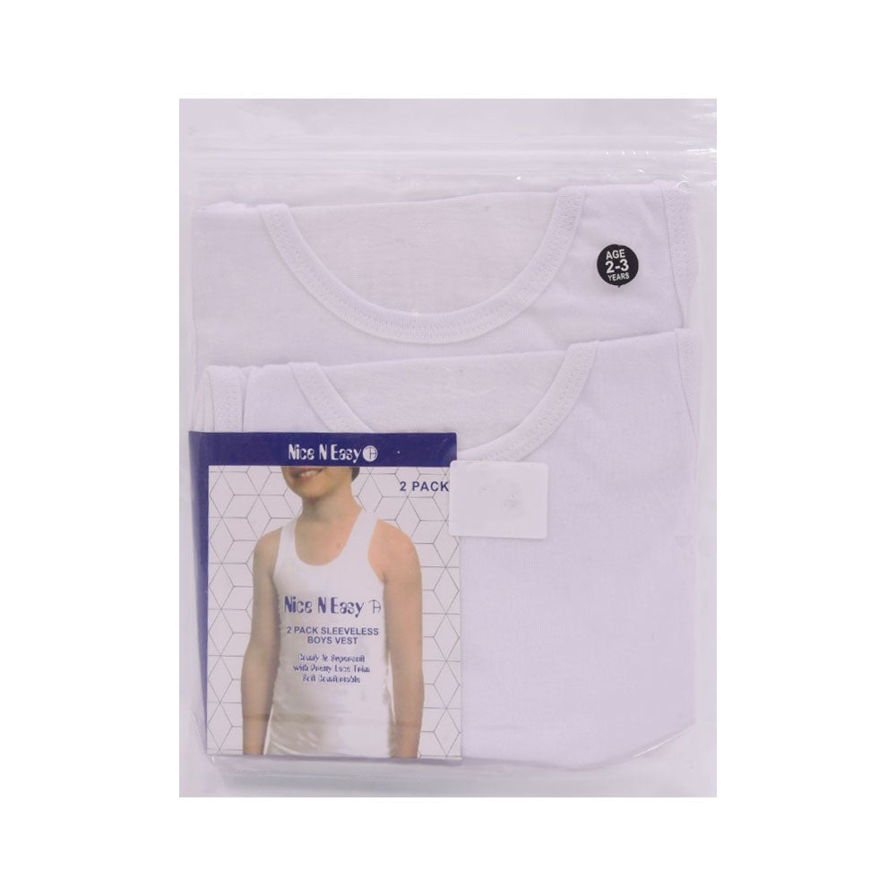 BOYS S/L 2PC VEST NICE & EASY MZS-25 2-3 YEAR HC01