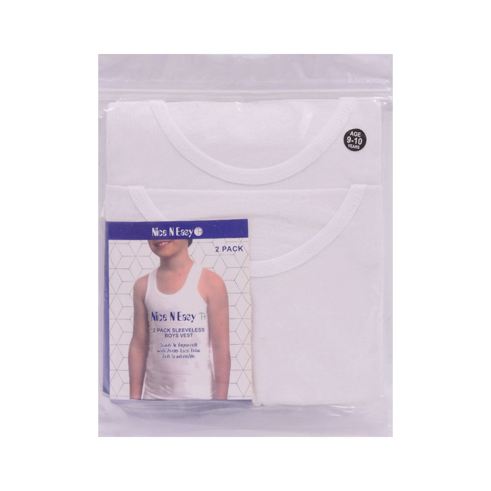 BOYS S/L 2PC VEST NICE & EASY MZS-25 9-10 YEAR HC01