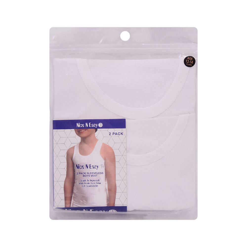 BOYS S/L 2PC VEST NICE & EASY MZS-25 13-14 YEAR HC01