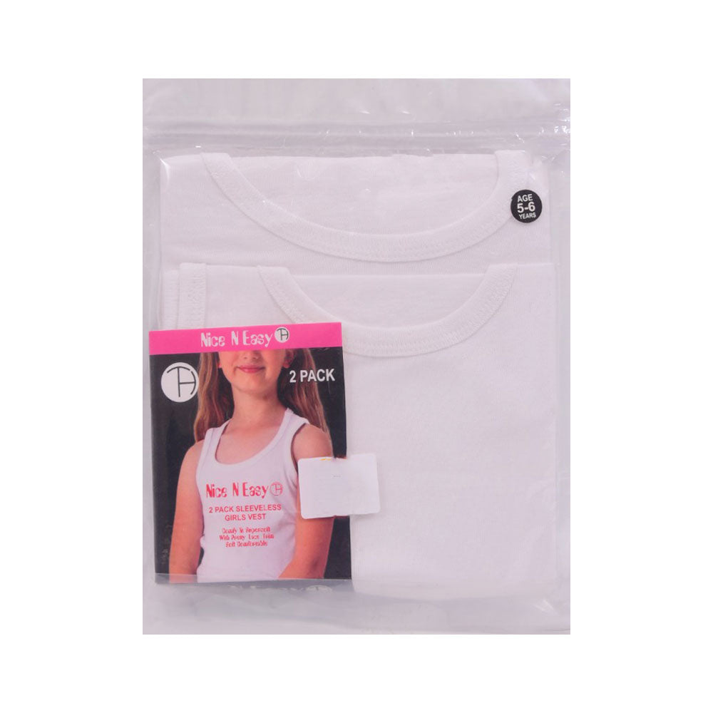 GIRLS S/L 2PC VEST NICE & EASY MZS-25 5-6 YEAR HC02