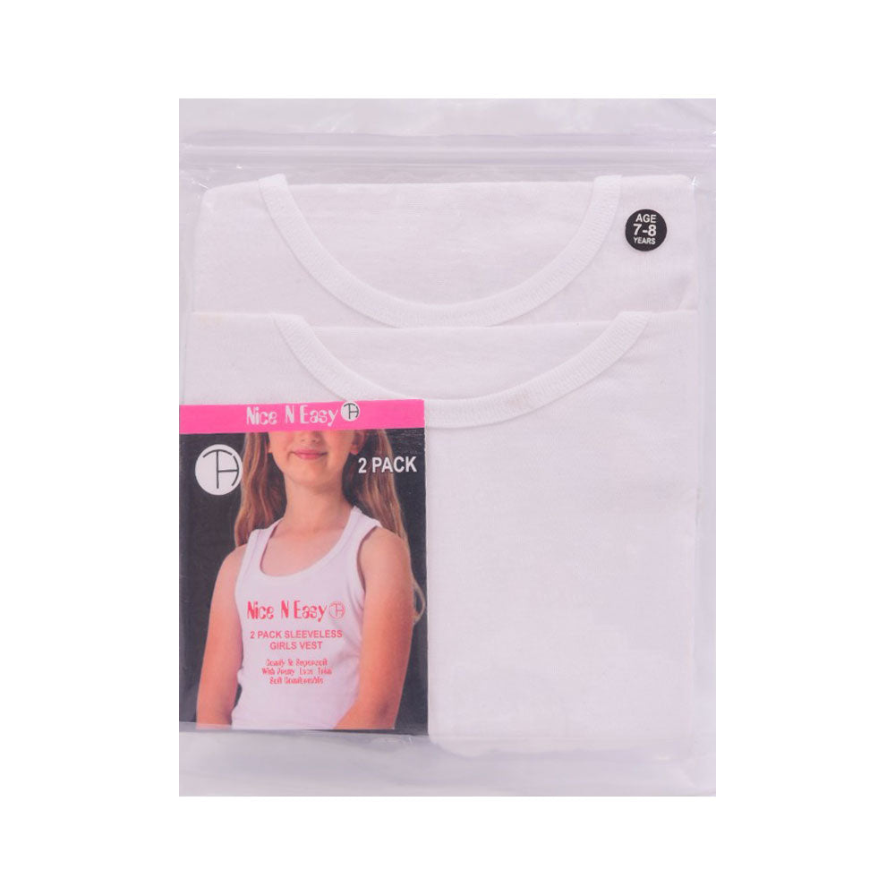 GIRLS S/L 2PC VEST NICE & EASY MZS-25 7-8 YEAR HC02