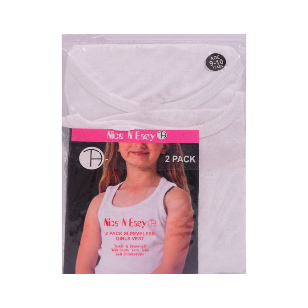 GIRLS S/L 2PC VEST NICE & EASY MZS-25 9-10 YEAR HC02