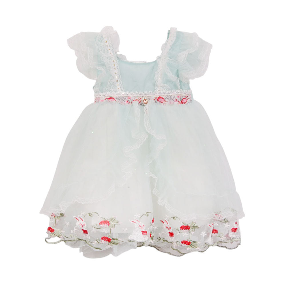 GIRLS S/L FANCY FROCK MZS-25  18-24M A21 W.G