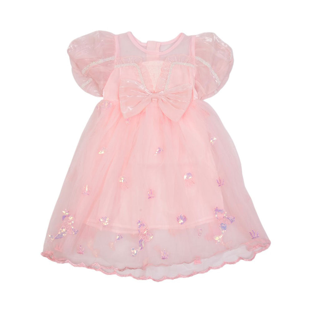 GIRLS S/L FANCY FROCK MZS-25 18-24M A22 W.G