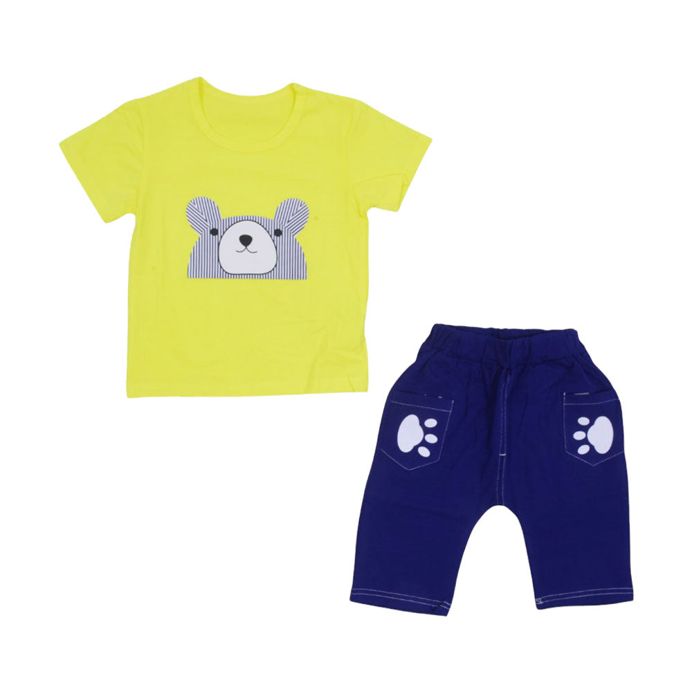 BOYS S/S 2PC L/W KNICKER SUIT MZS-25 6-9M 06 W/G