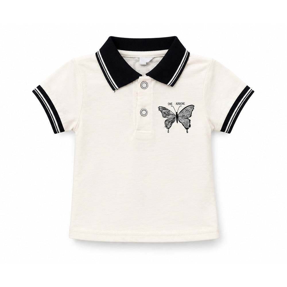 GIRLS S/S BLOUSE MZS-25 12-18M 001C W.G