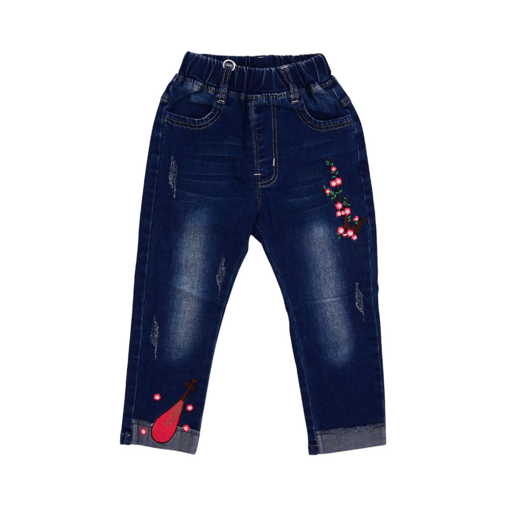 GIRLS DENIM JEANS MZS-25 3-4 YEAR 003 W.G