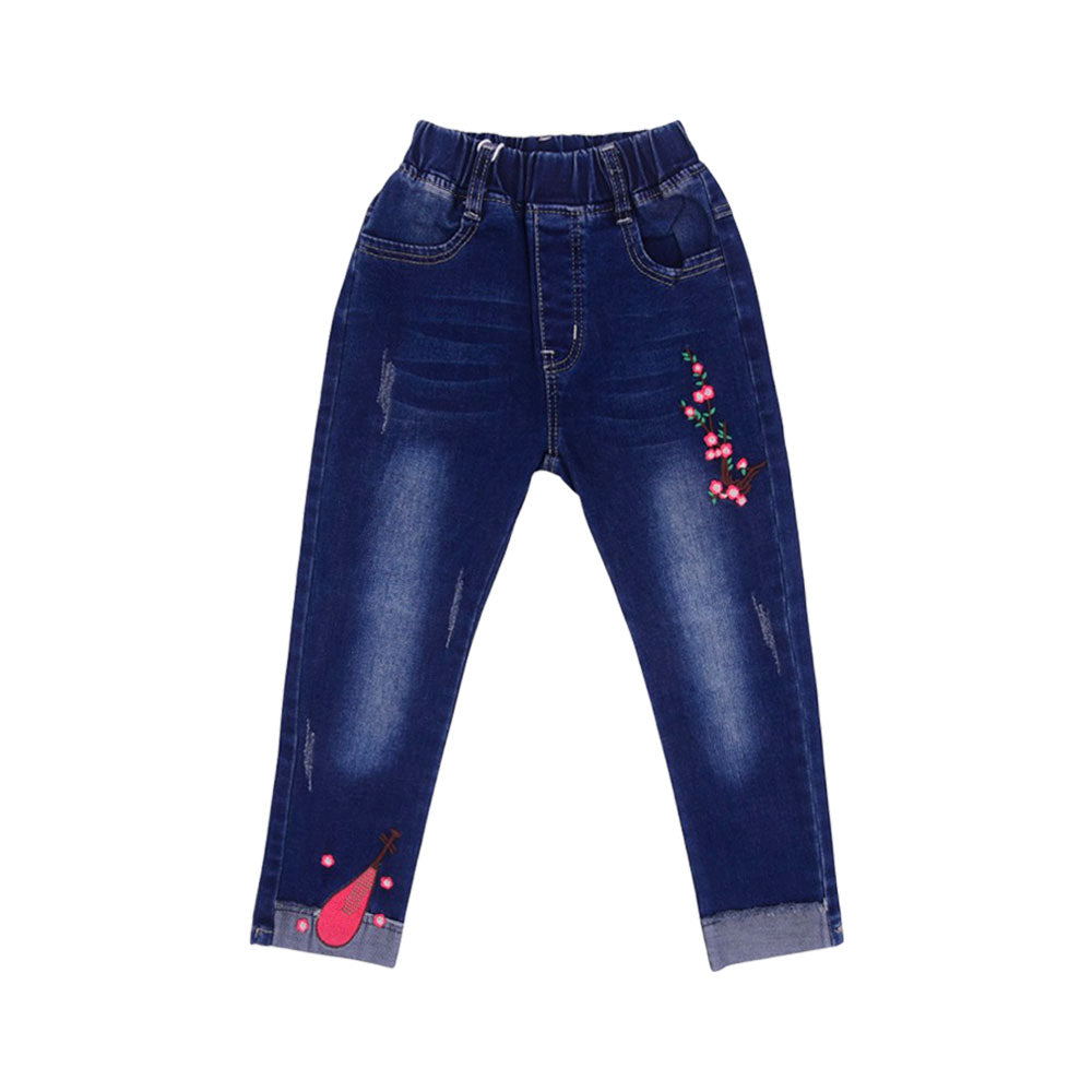 GIRLS DENIM JEANS MZS-25 4-5 YEAR 003 W.G