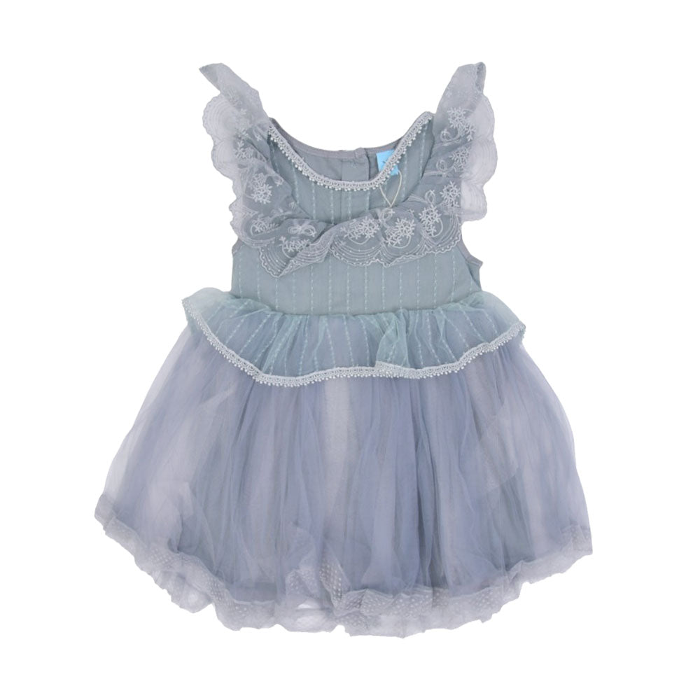 GIRLS S/L FANCY FROCK MZS-25 M3 W.G