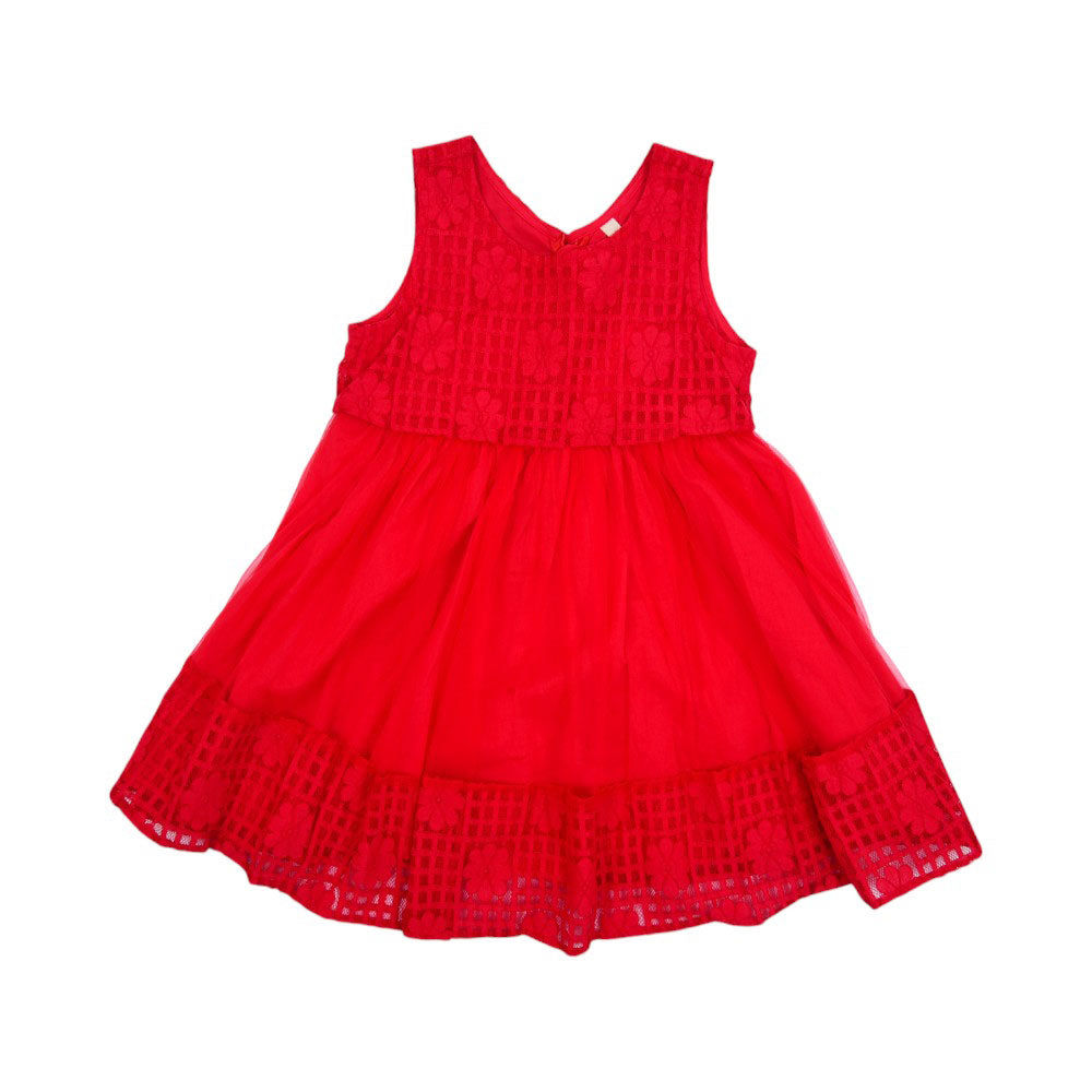 GIRLS S/L FANCY FROCK MZS-25 5-6 YEAR M5 W.G