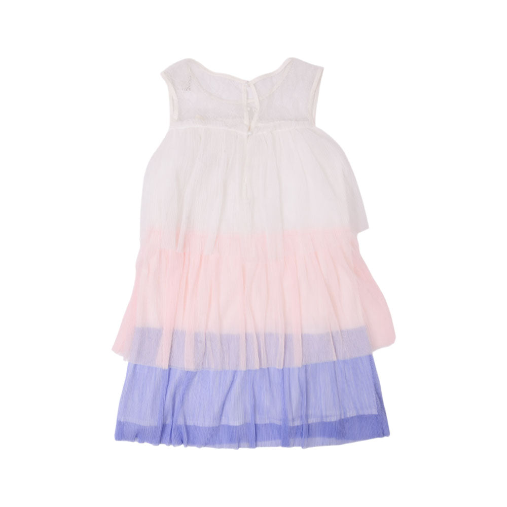 GIRLS S/L FANCY FROCK MZS-25 6-7 YEAR M9 W.G