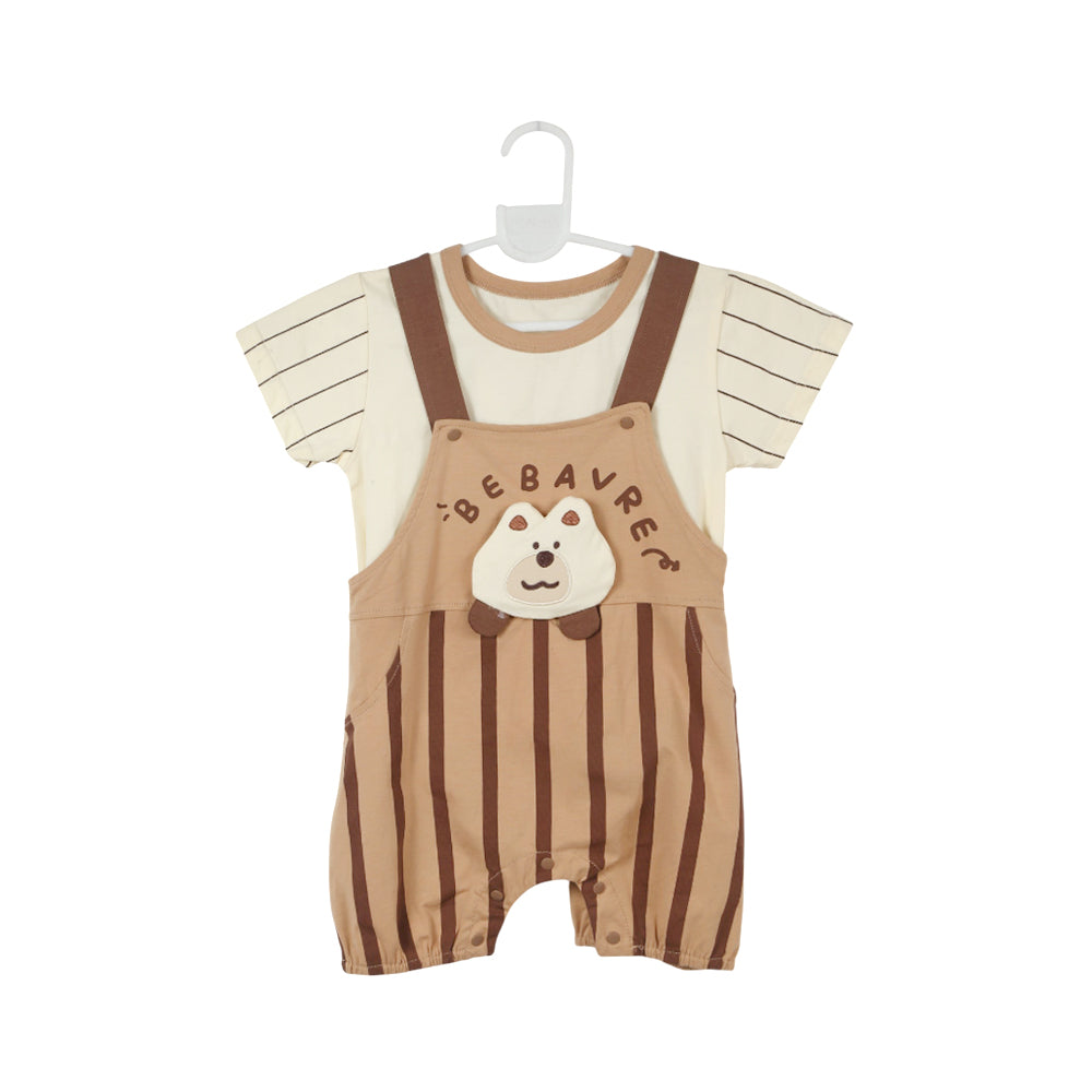 BOYS S/S 2PC ROMPER MZS-25 6-9M P02 W.G