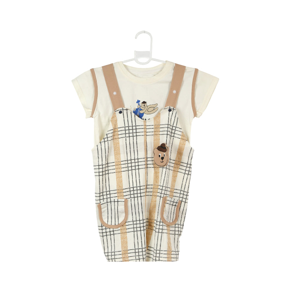 BOYS S/S 2PC ROMPER MZS-25 6-9M P07 W.G