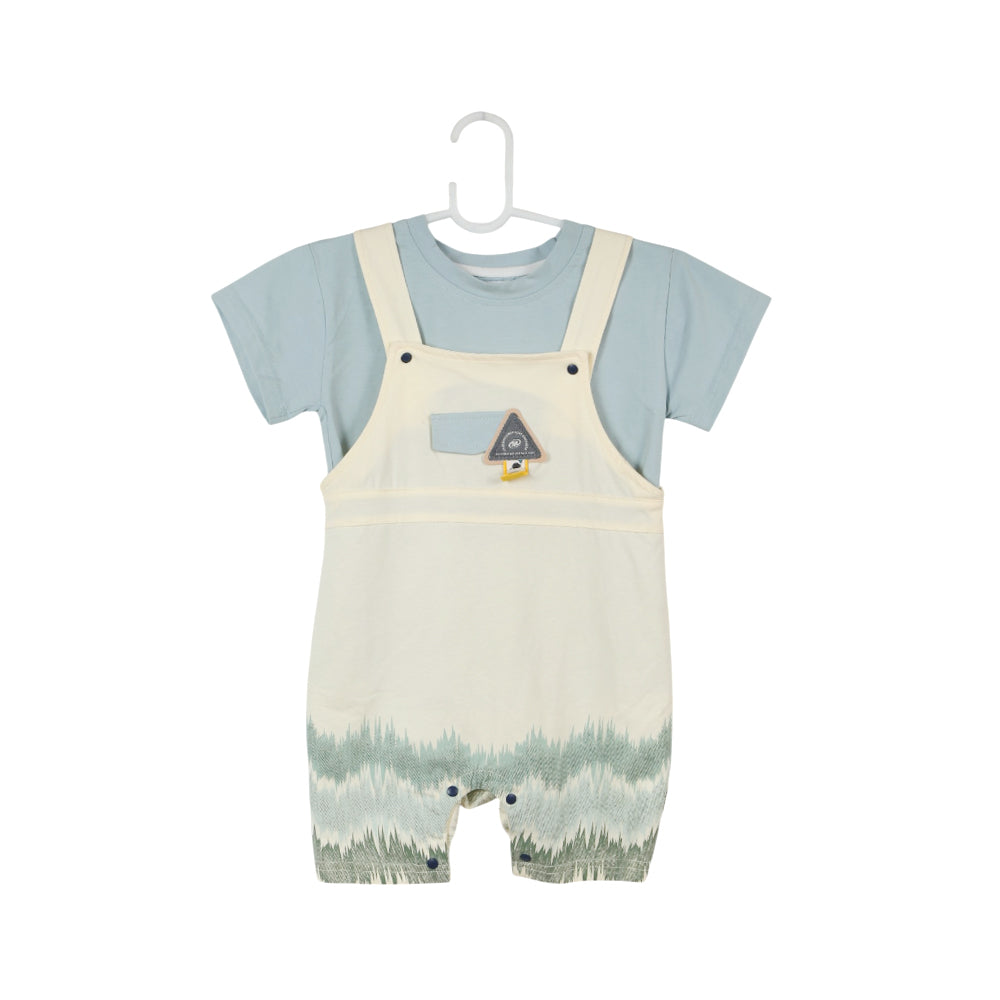 BOYS S/S 2PC ROMPER MZS-25 6-9M P010 W.G