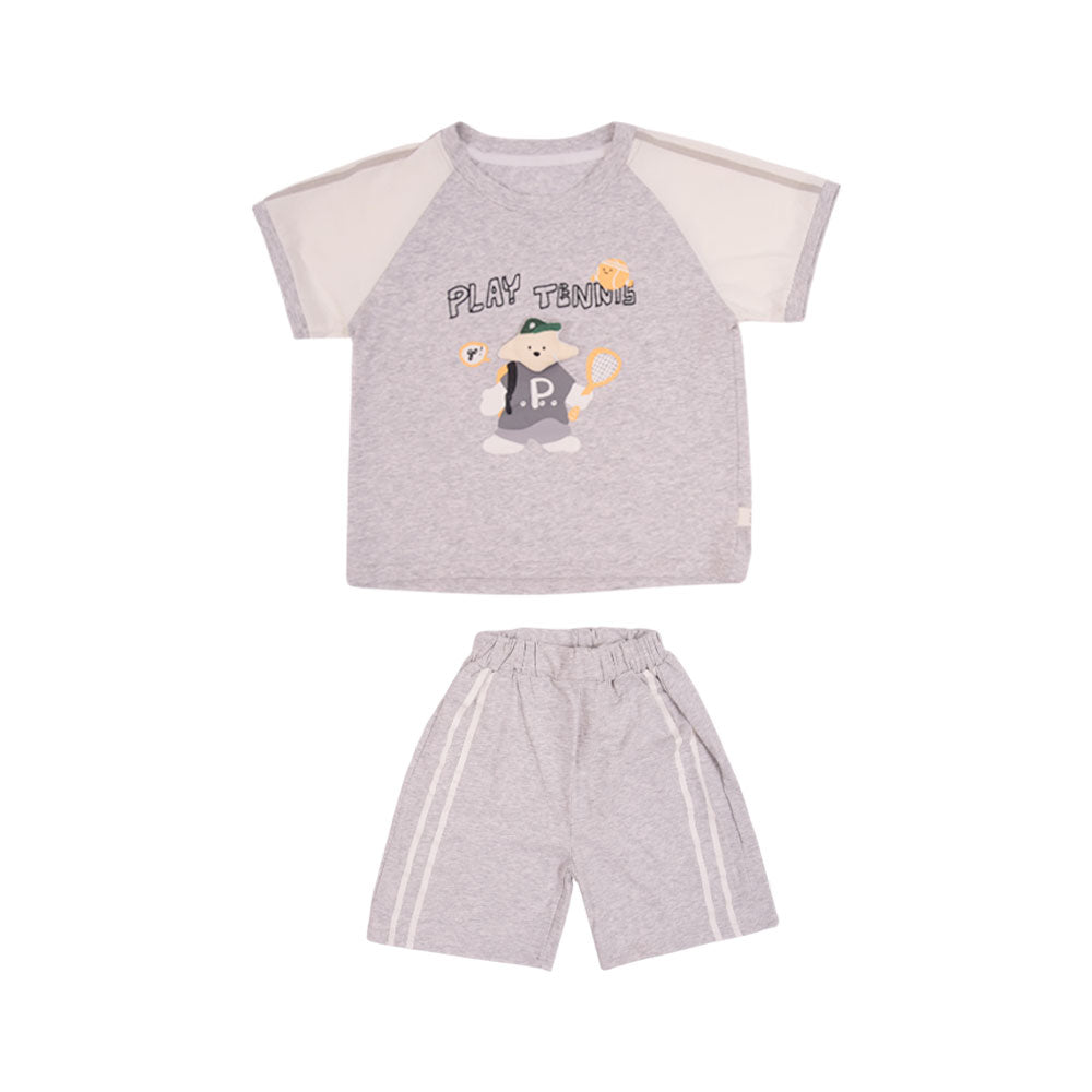 BOYS S/S 2PC KNICKER SUIT MZS-25 3-4 YEAR P-0210 W/G
