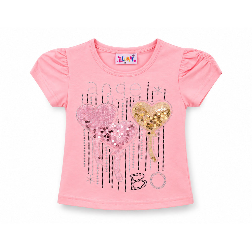 GIRLS S/S BLOUSE MZS-25 12-18M H-7376 M.G