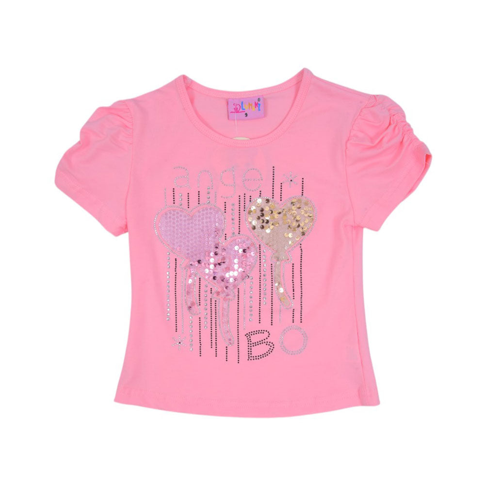 GIRLS S/S BLOUSE MZS-25 2-3 YEAR H-7376 M.G