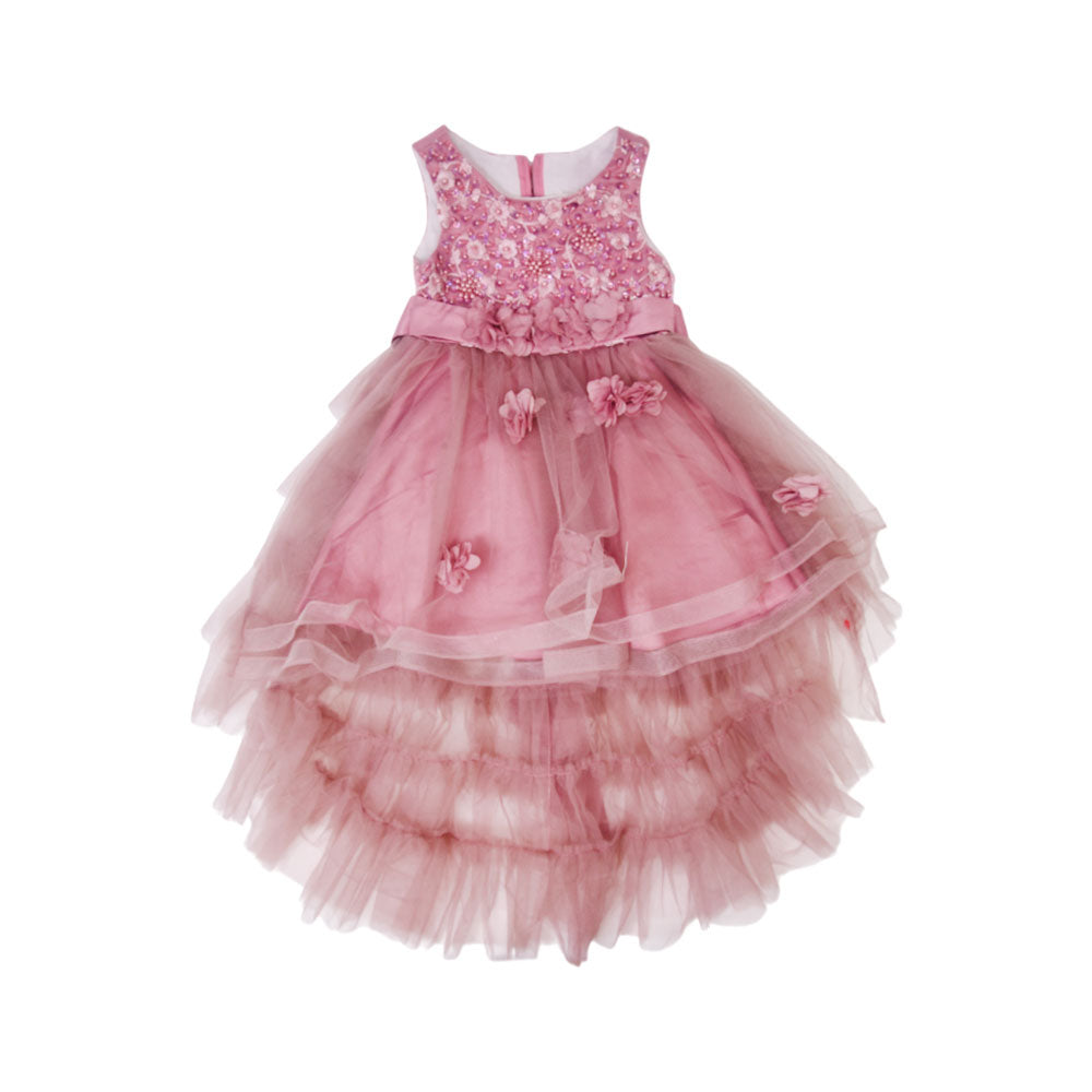 GIRLS S/L FANCY FROCK MZS-25 2-3 YEAR 9158T M.G