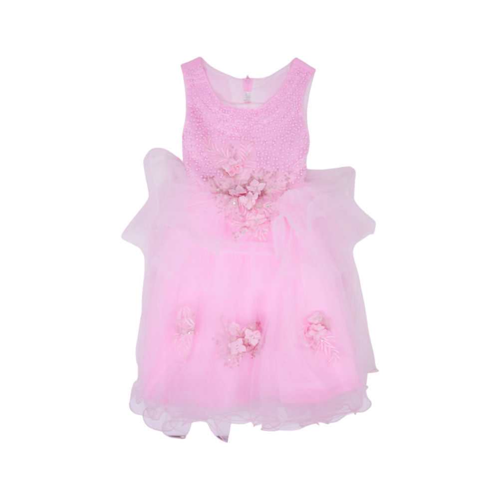 GIRLS S/L FANCY FROCK MZS-25 5-6 YEAR 9027 M.G