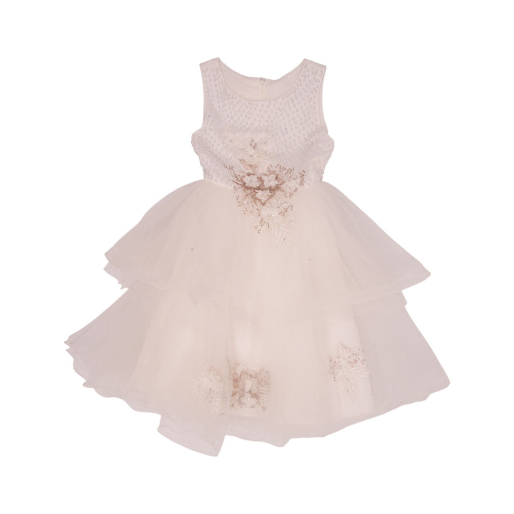 GIRLS S/L FANCY FROCK MZS-25 6-7 YEAR 9027 M.G