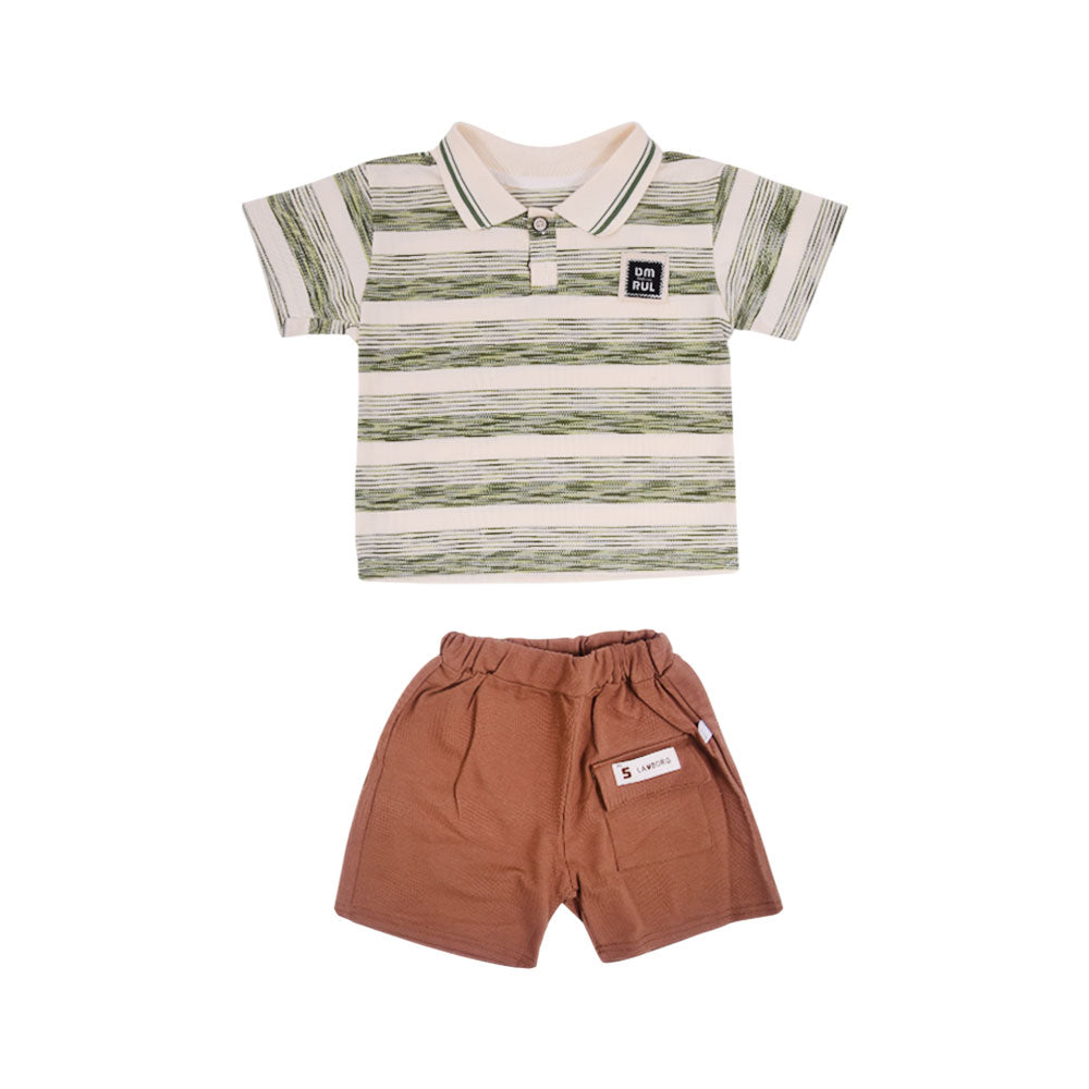 BOY S/S 2PC KNICKER SUIT MZS-25 2-3 YEAR BS-1 W/G