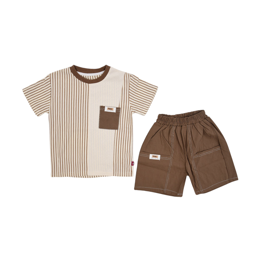 BOY S/S 2PC KNICKER SUIT MZS-25 4-5 YEAR BS-2 W/G