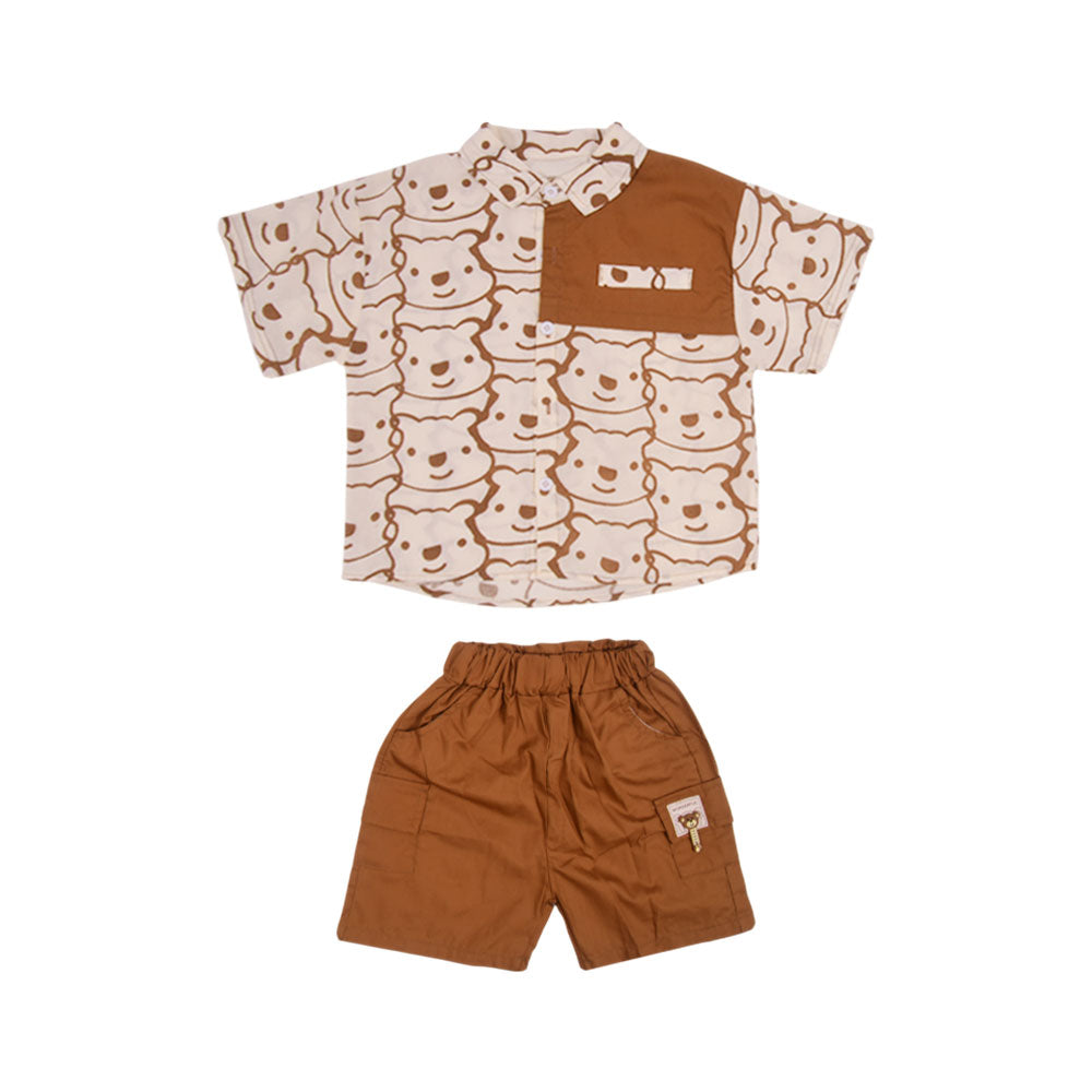 BOY S/S 2PC KNICKER SUIT MZS-25 4-5 YEAR BS-6 W/G