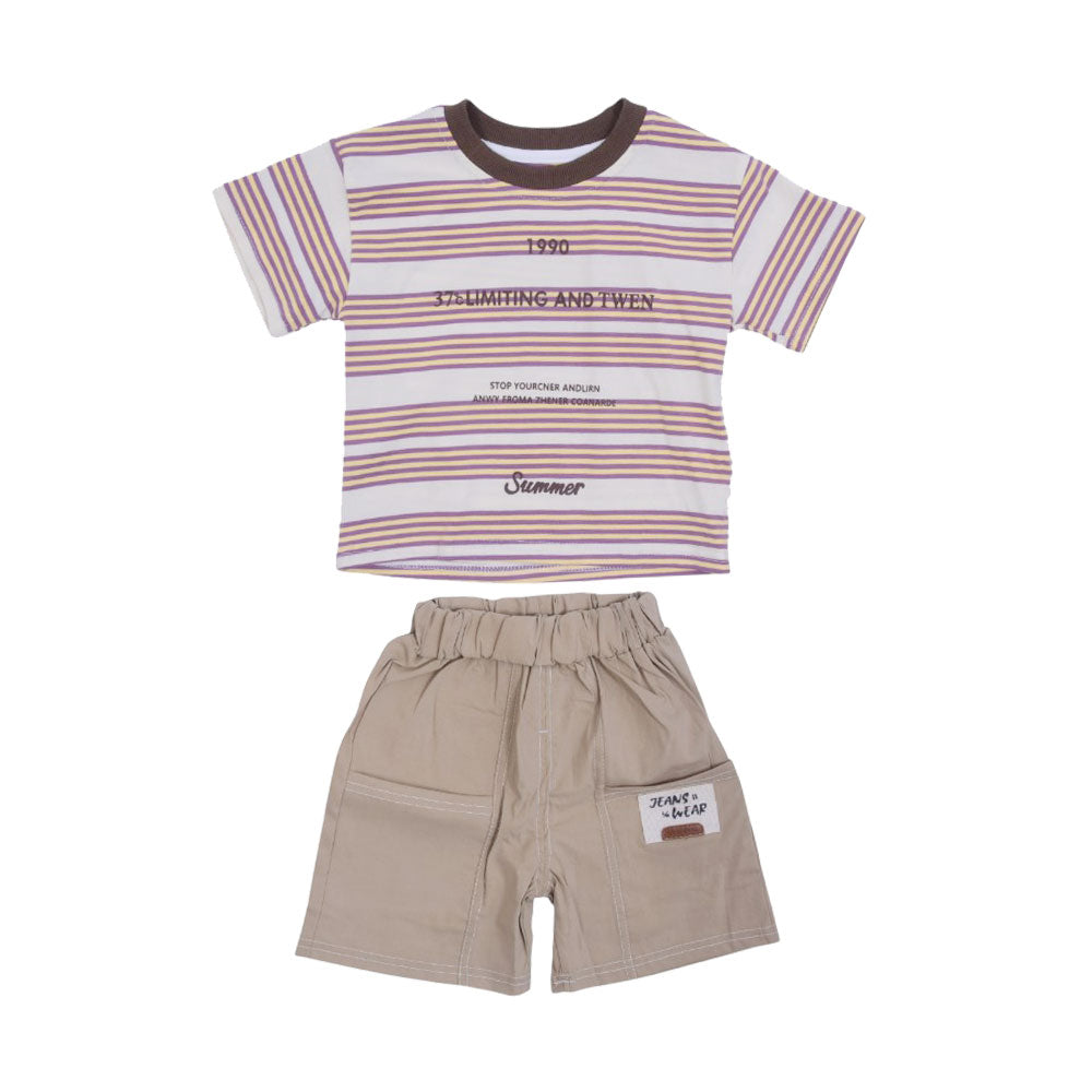 BOY S/S 2PC KNICKER SUIT MZS-25 12-18M BS-7 W/G