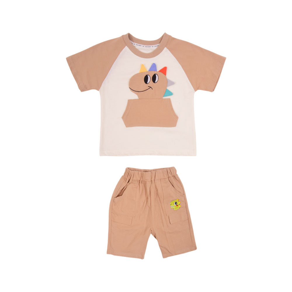BOY S/S 2PC KNICKER SUIT MZS-25 3-4 YEAR BS-8 W/G