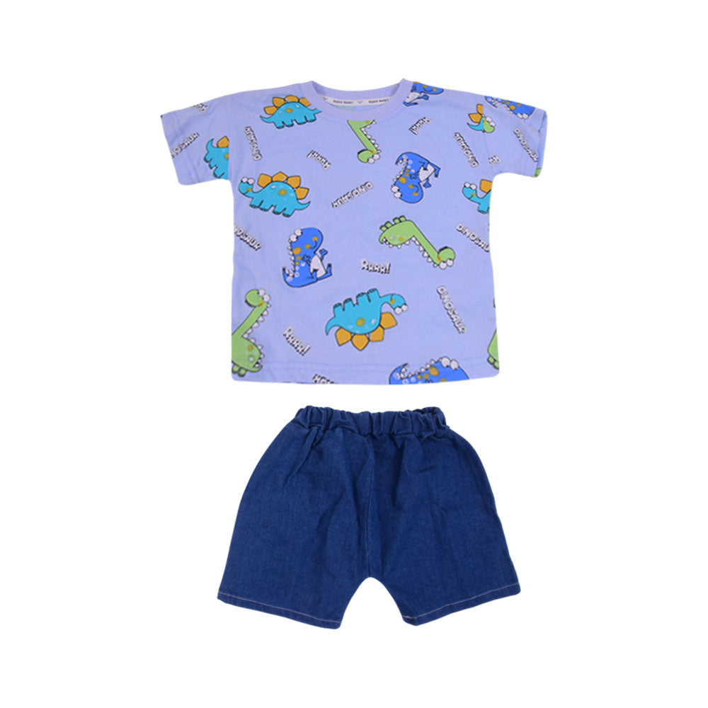 BOY S/S 2PC KNICKER SUIT MZS-25 12-18M BS-17 W/G