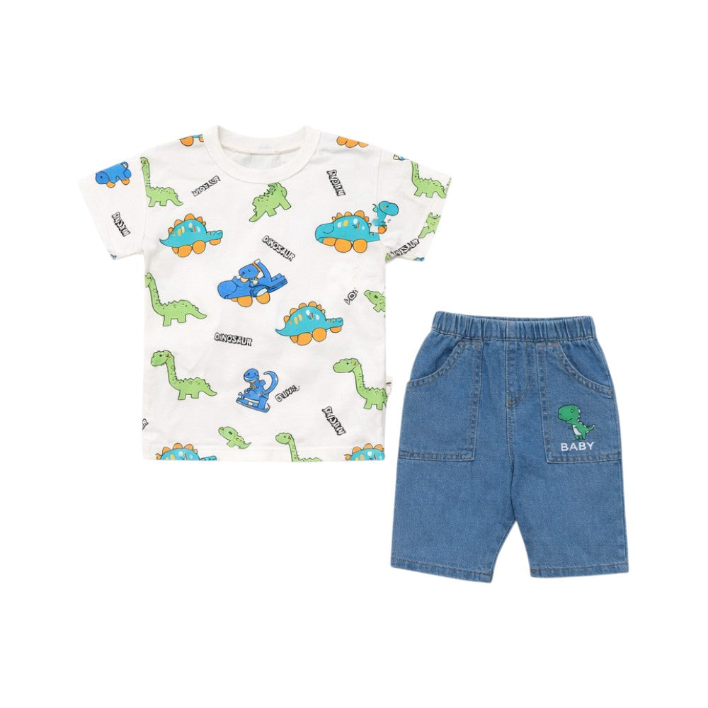 BOY S/S 2PC KNICKER SUIT MZS-25 18-24M BS-17 W/G