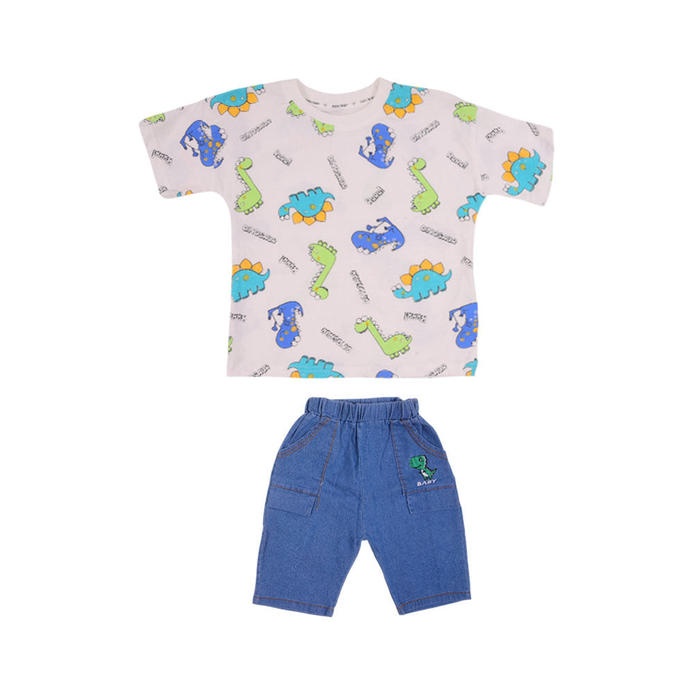 BOY S/S 2PC KNICKER SUIT MZS-25 4-5 YEAR BS-17 W/G