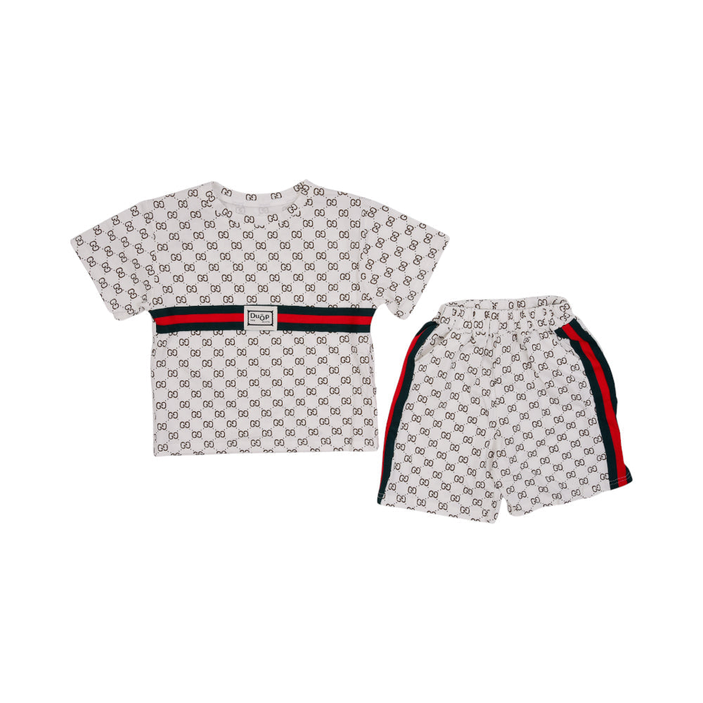 BOY S/S 2PC KNICKER SUIT MZS-25 3-4 YEAR BS-18 W/G