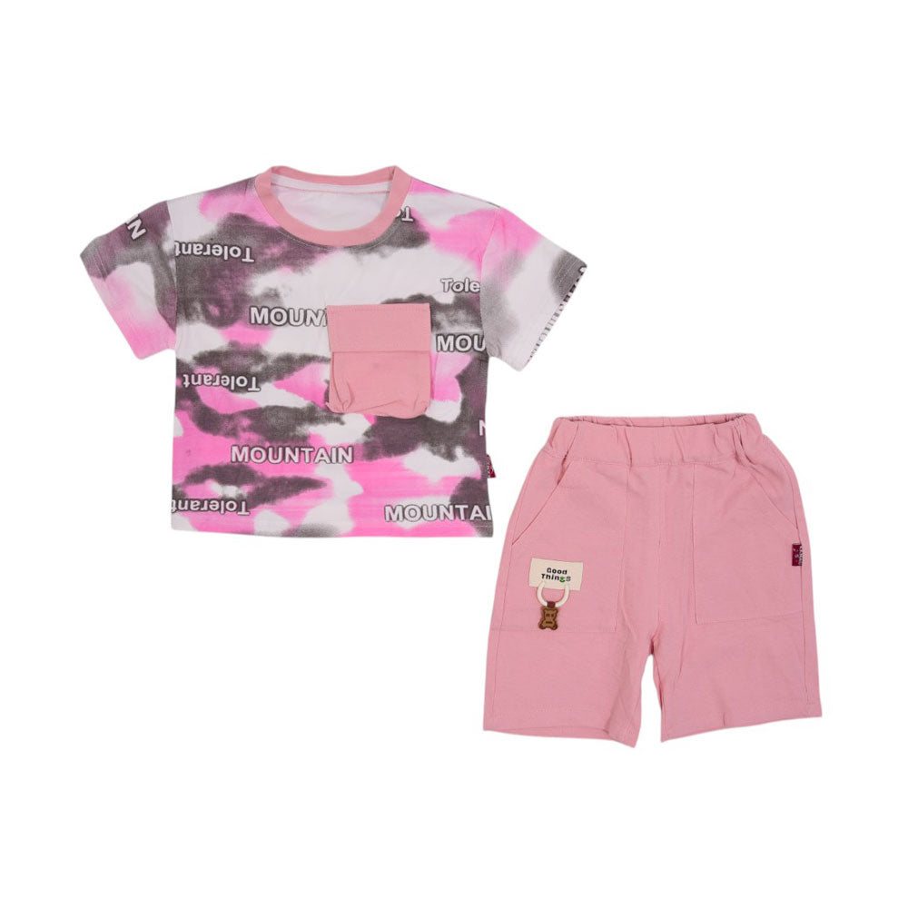 GIRLS S/S 2PC KNICKER SUIT MZS-25 12-18M GS-4 W/G