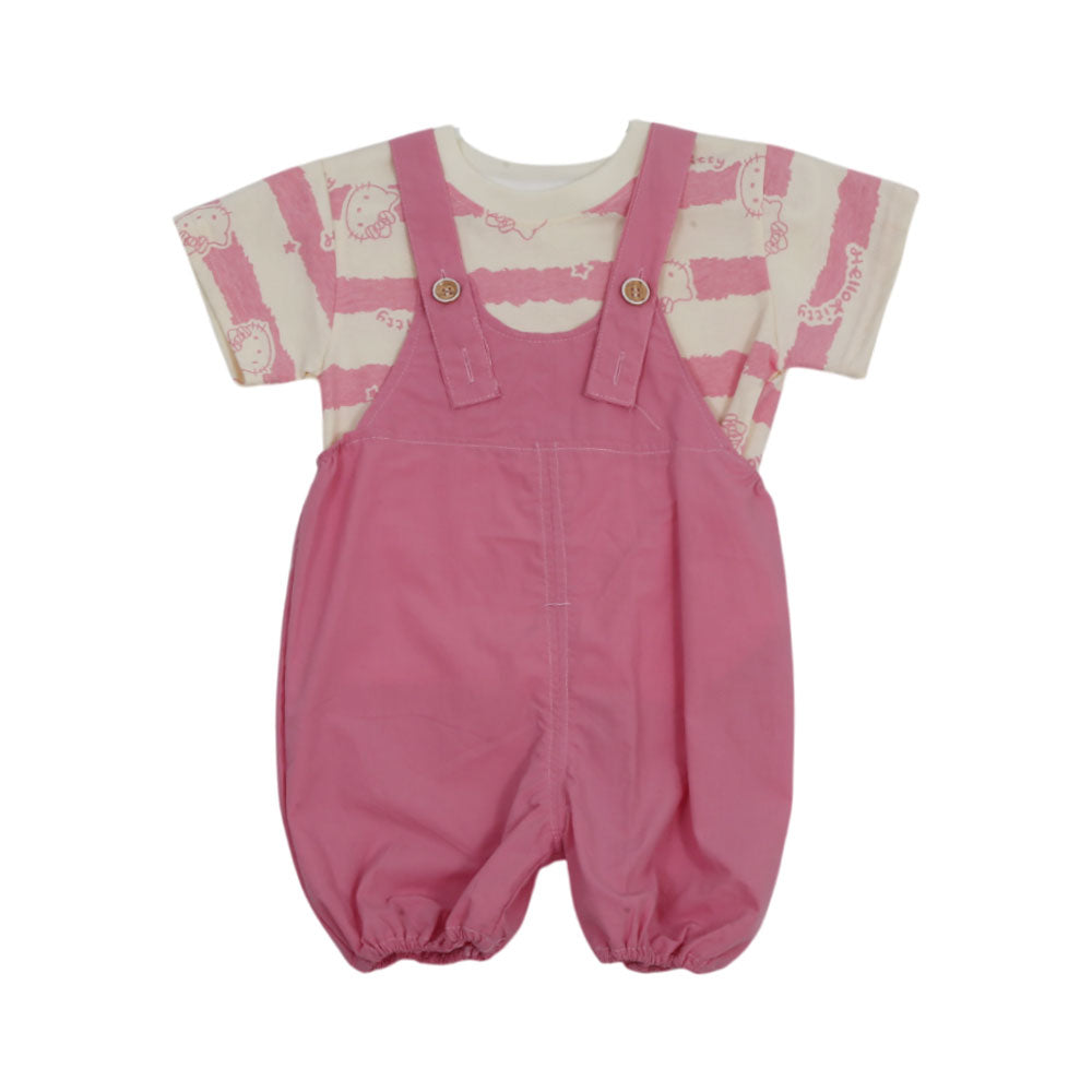 GIRLS S/S 2PC ROMPER MZS-25 12-18M GS-7 W/G