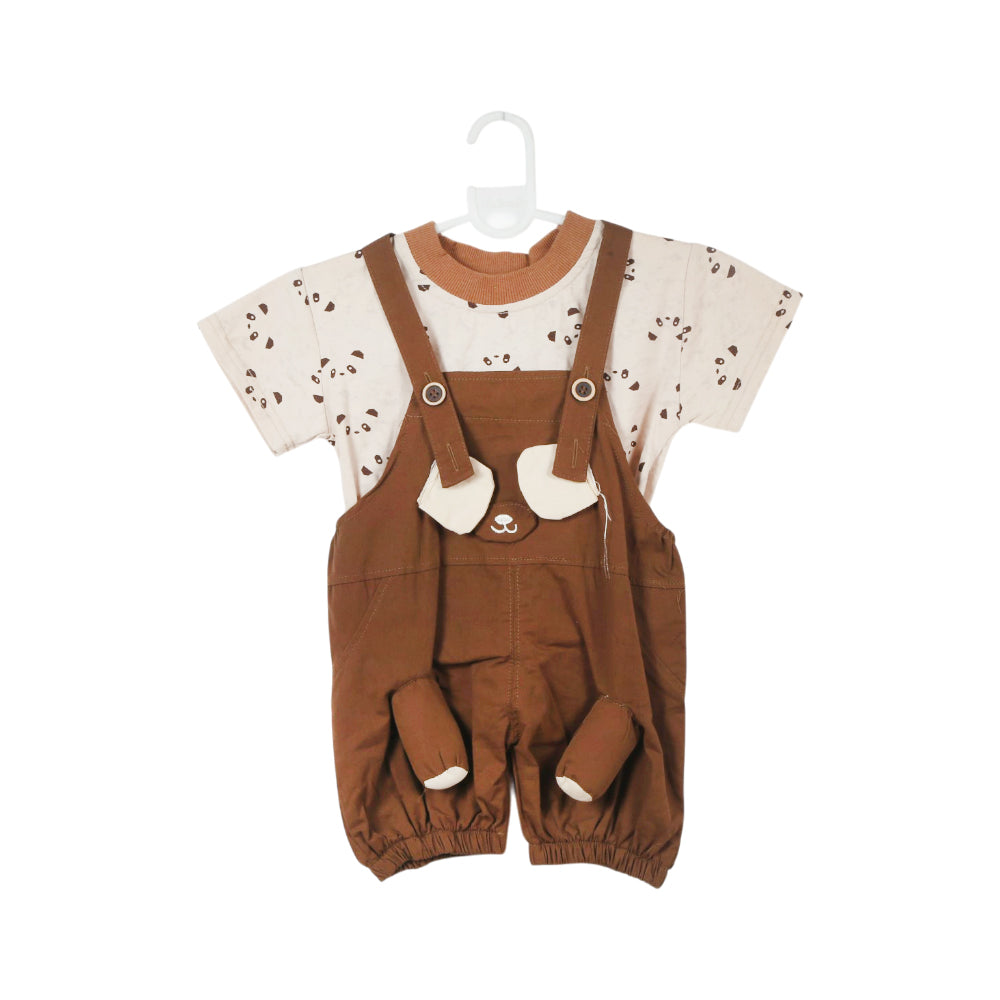 BOY S/S 2PC ROMPER MZS-25 9-12M GS-9 W/G