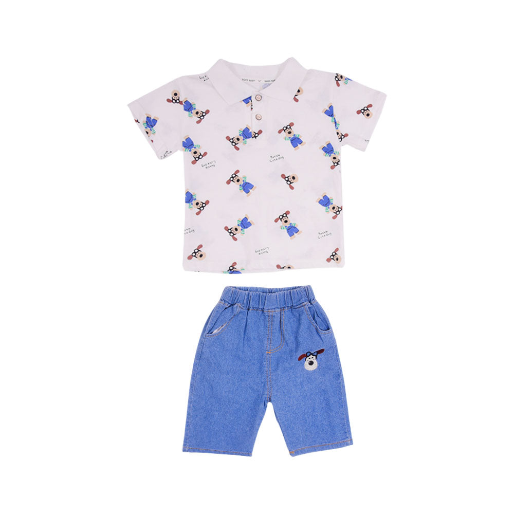 BOY S/S 2PC KNICKER SUIT MZS-25 18-24M SB-03 W/G