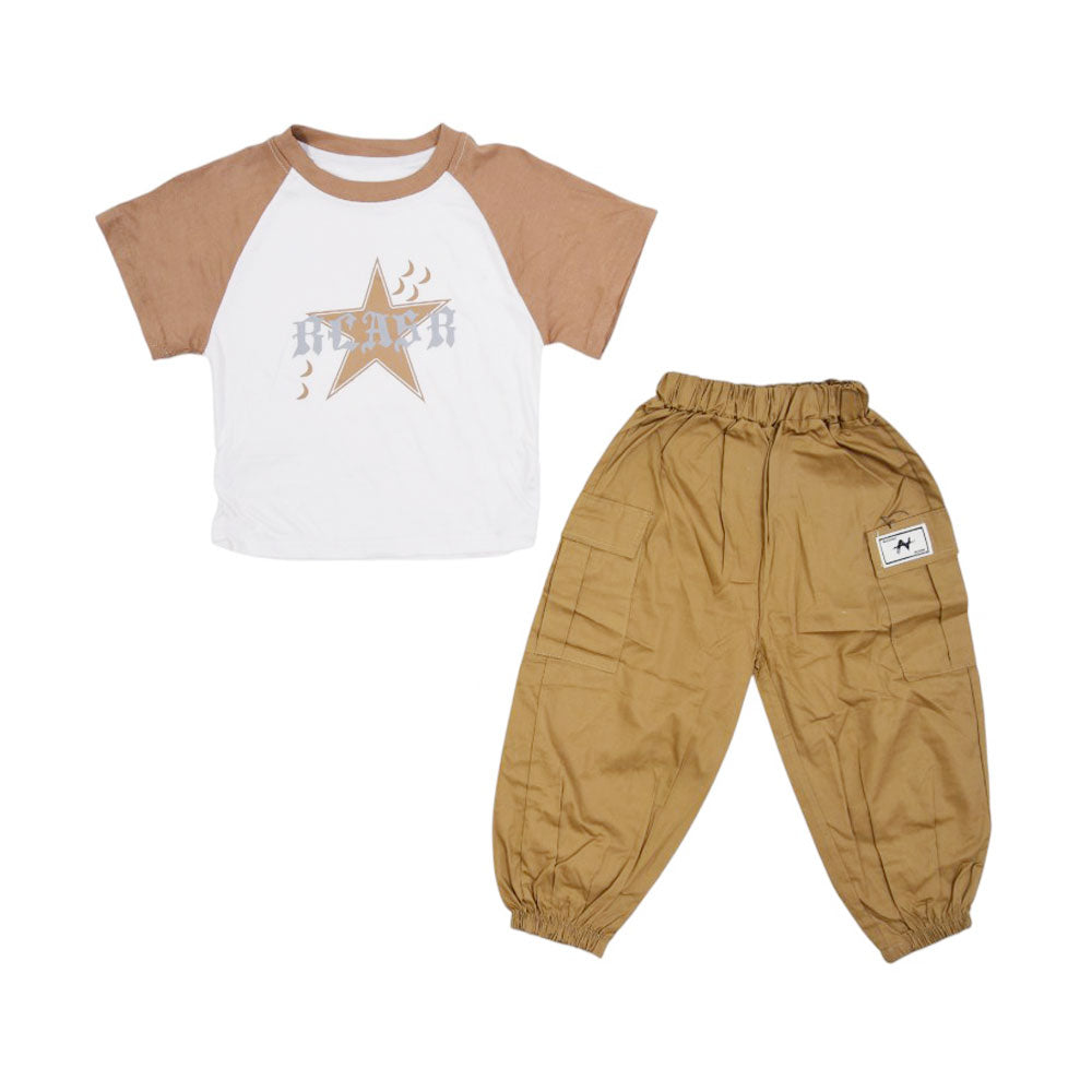 BOY S/S 2PC SUIT MZS-25 4-5 YEAR 0103 W/G