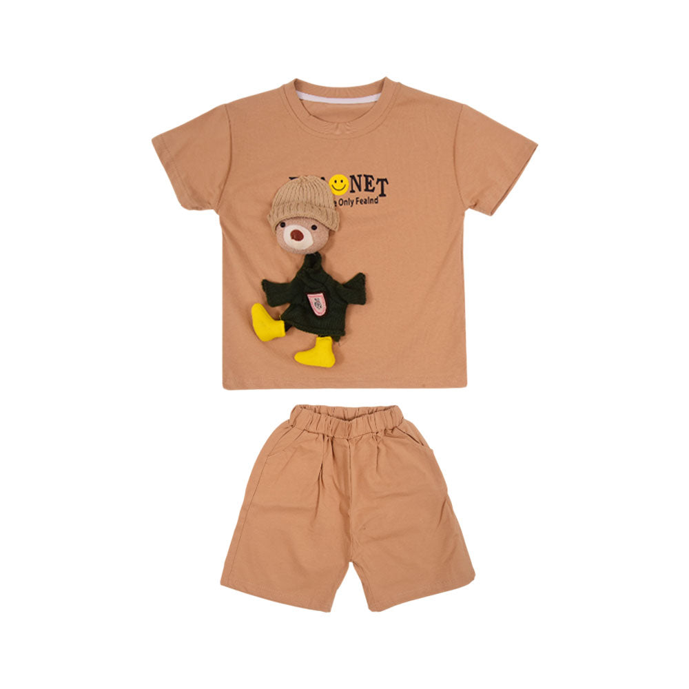 BOY S/S 2PC KNICKER SUIT MZS-25 4-5 YEAR 01014 W/G
